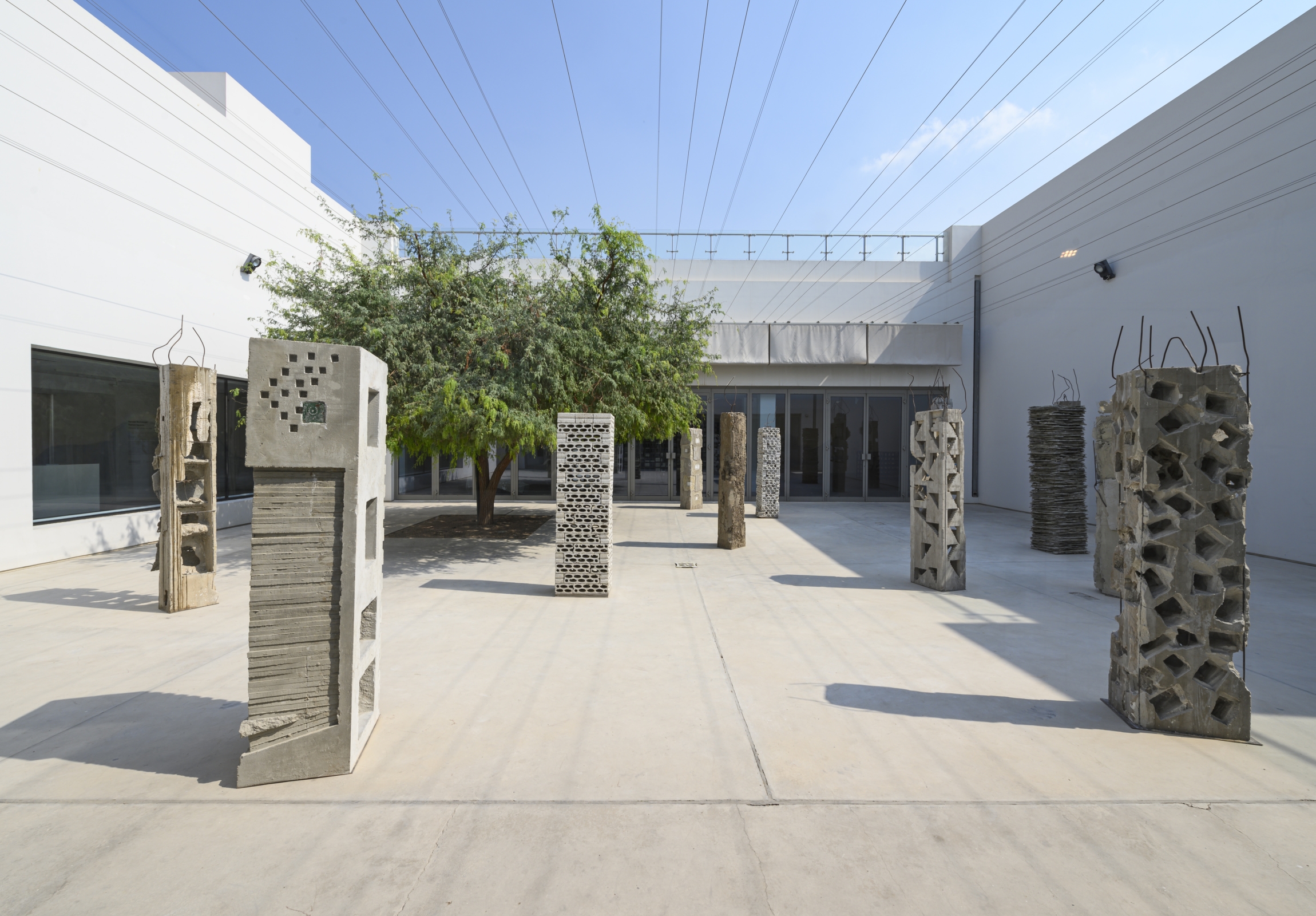 Marwan Rechmaoui, Slanted Squares, 2019, Exhibition view Sharjah Art Foundation, Exhibition View. Photo SAF