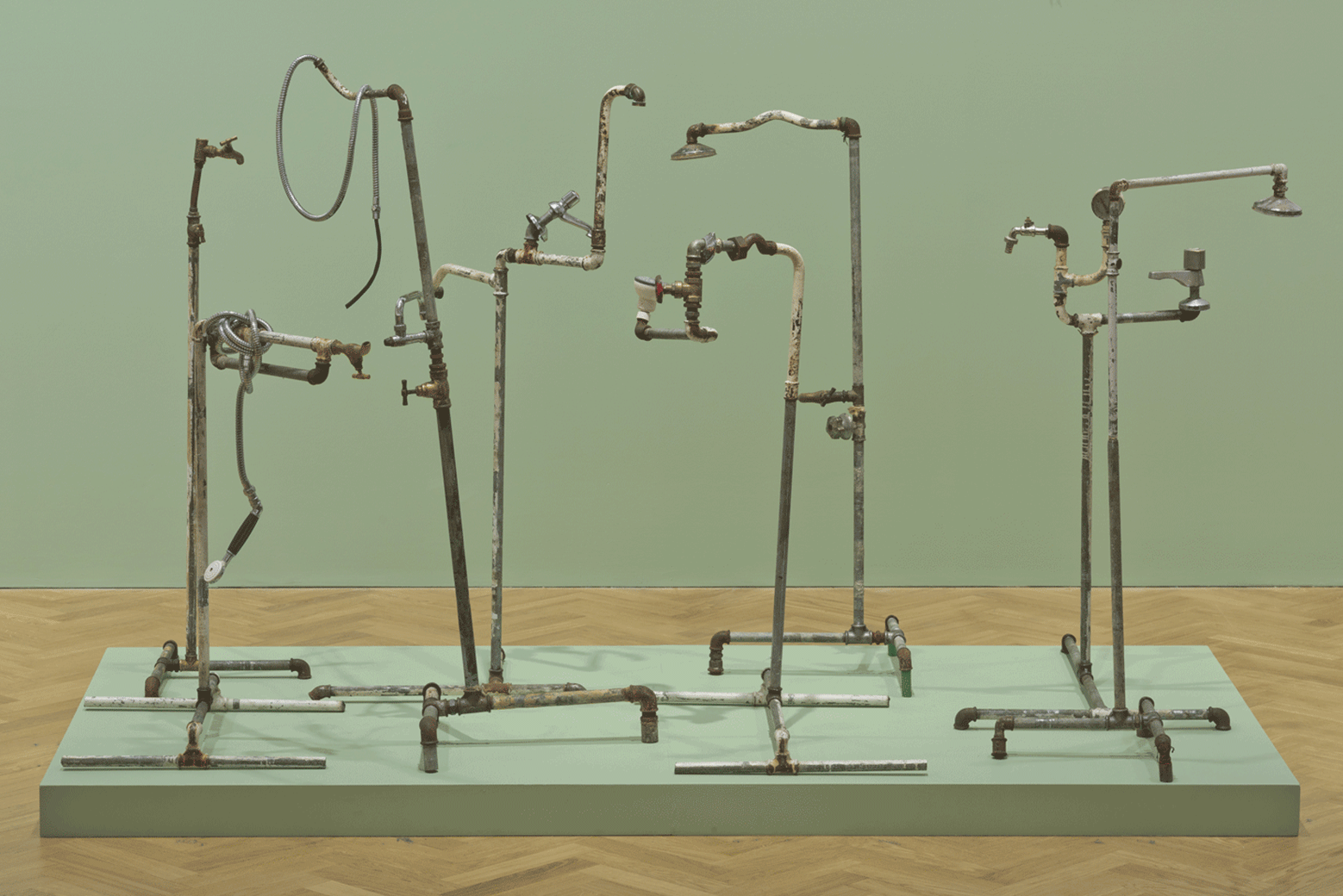 Plumber Assemblage, 2015, mixed media, 150 x 230 x 125