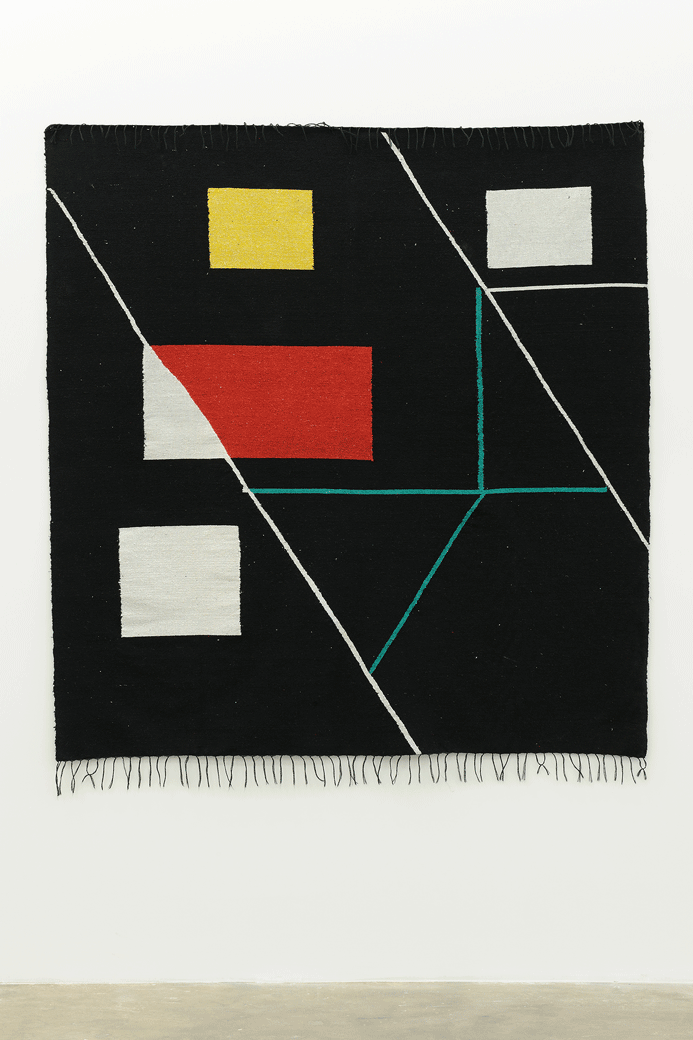 Untitled (carpet handmade in collaboration with Darna's women weaving workshop), 2015, Fabric, 172 x 195 cm