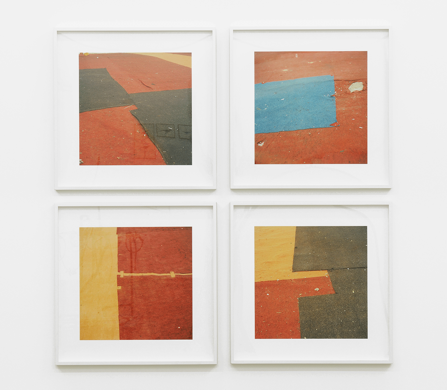 Untitled (felt circus flooring, Tangier), 2013-2015, chromogenic, prints, 30 x 30 cm / 50 x 50 cm each