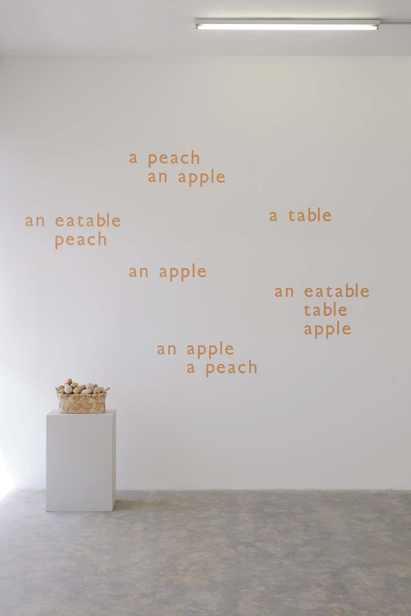 From Rapel, 1963 (poem out of the publication Rapel), Wall painting, Variable dimensions, Unique