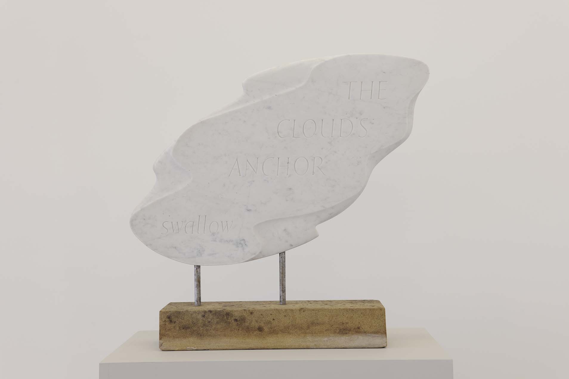 The Cloud's Anchor, 1968, Marble, metal, 60 x 59 x 11 cm, Unique