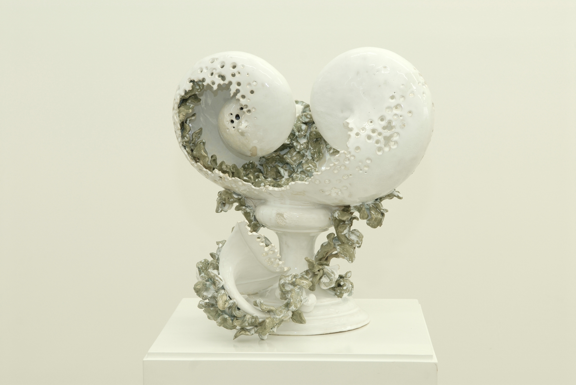 Moritz Altmann, Bowl with two Nautilae, 2007, glazed ceramic, 40 x 40 x 40 cm