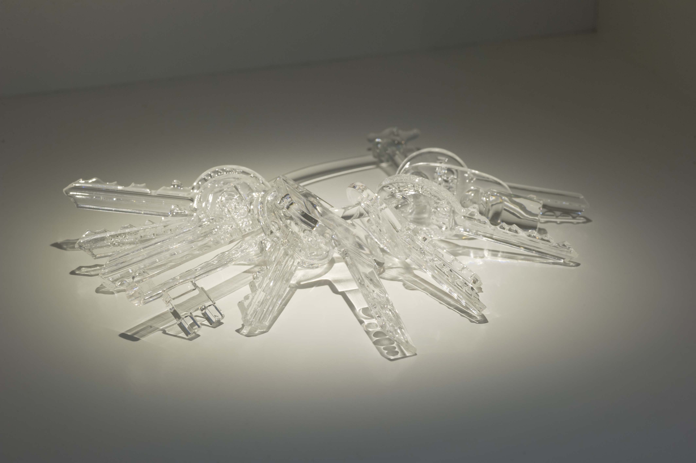 Untitled (Keys), 2014  Ten keys original sizes, crystal glass  15 x 12 x 2 cm, Ed. 8 + 2 AP