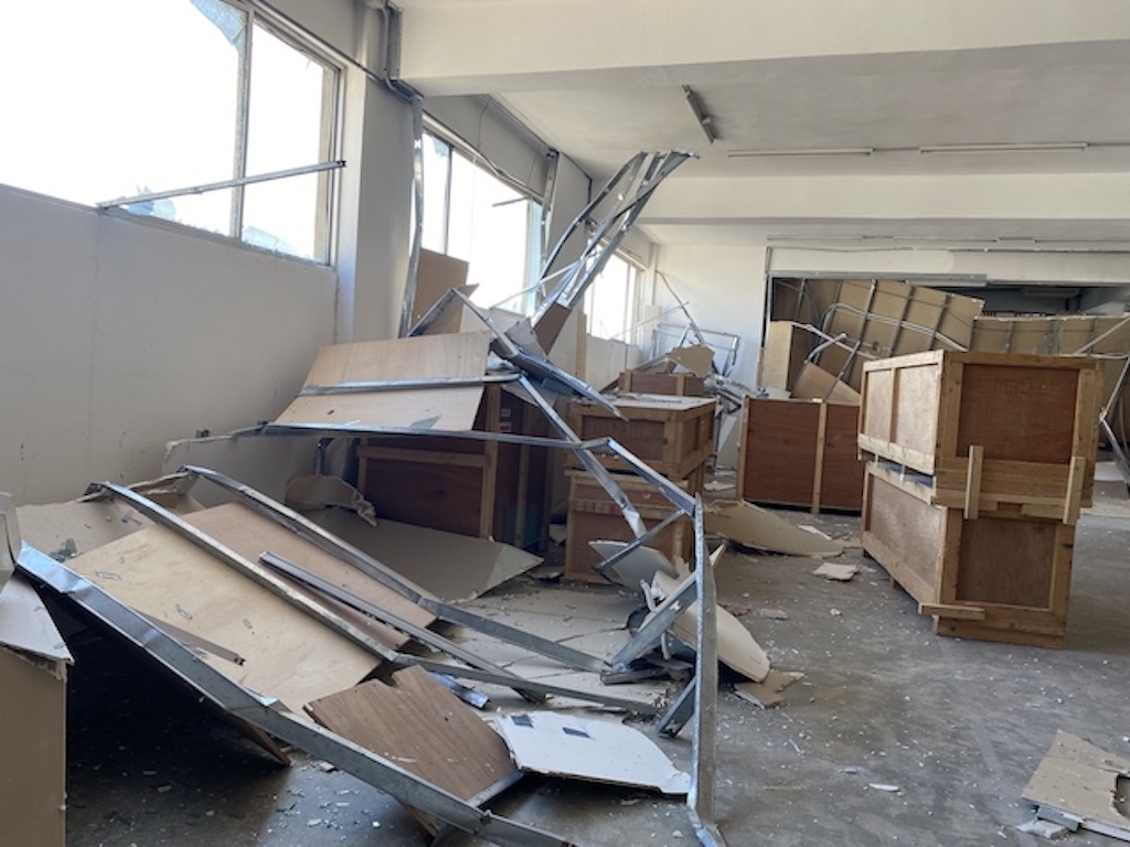 Sfeir-Semler Gallery after the blast