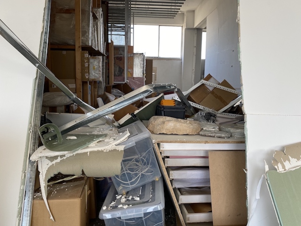 Sfeir-Semler Gallery after the blast