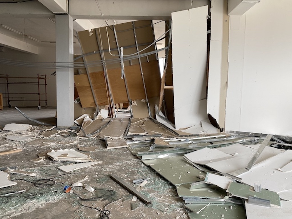 Sfeir-Semler Gallery after the blast