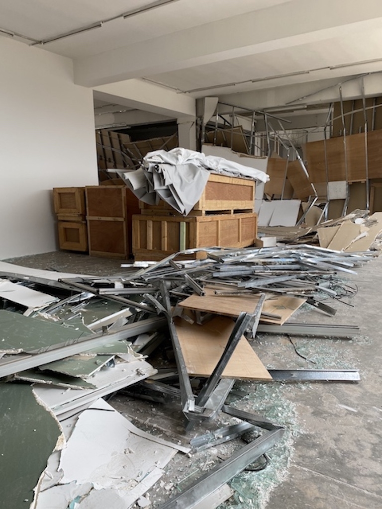Sfeir-Semler Gallery after the blast