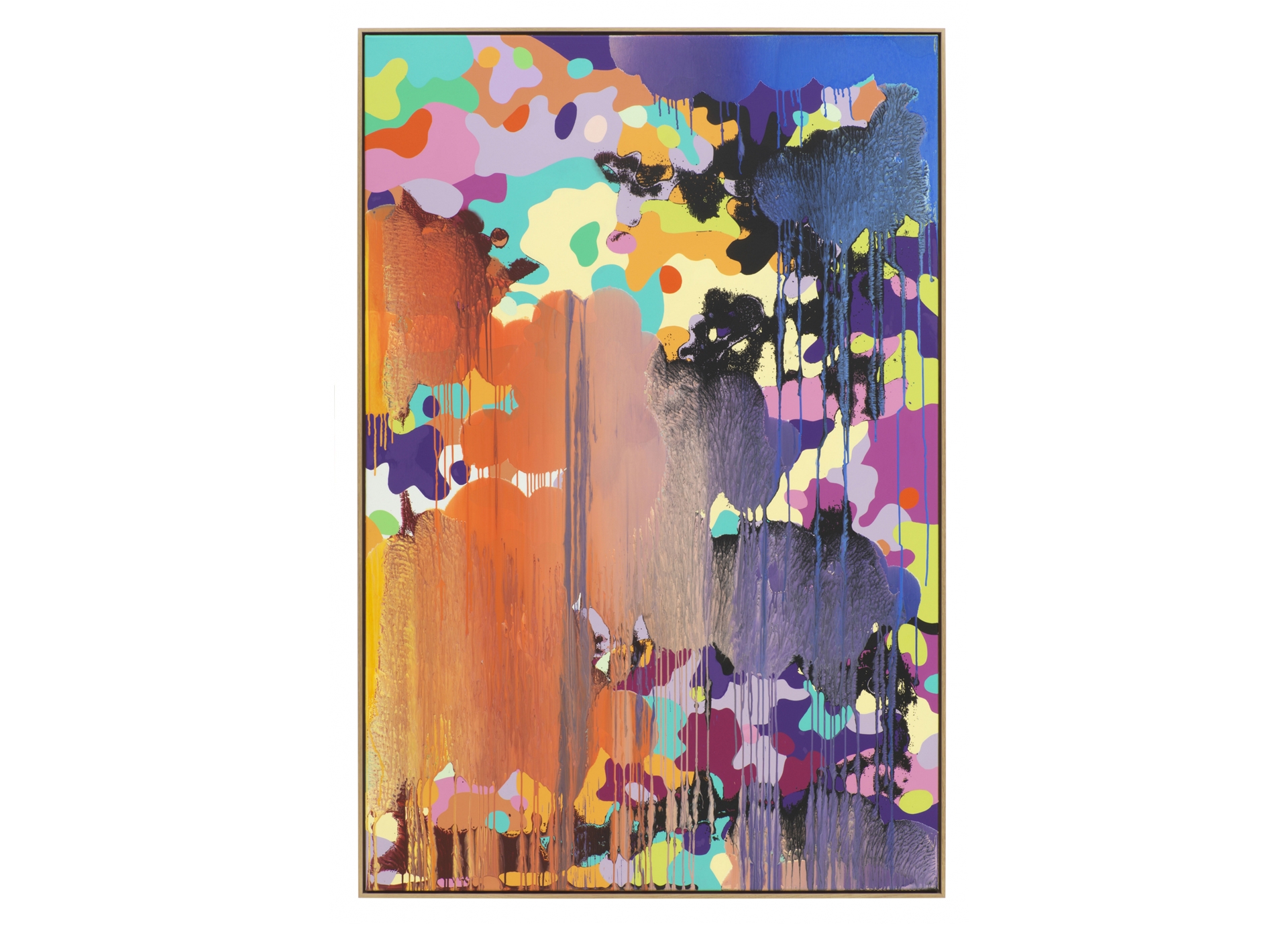 Christine Streuli, Rebel_Mira, 2018, Mixed media on canvas, 200 x 134,5 cm