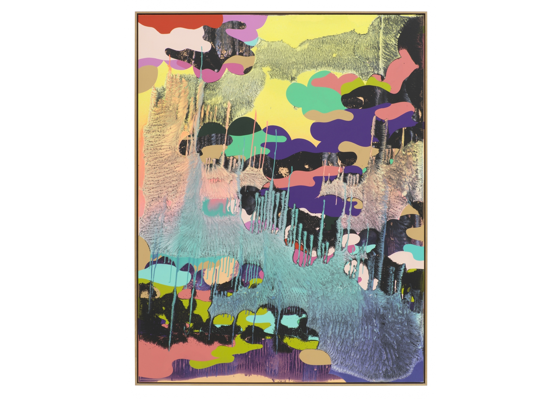 Christine Streuli, Rebel_me, 2018, Mixed media on canvas, 183,5 x 143,5 cm
