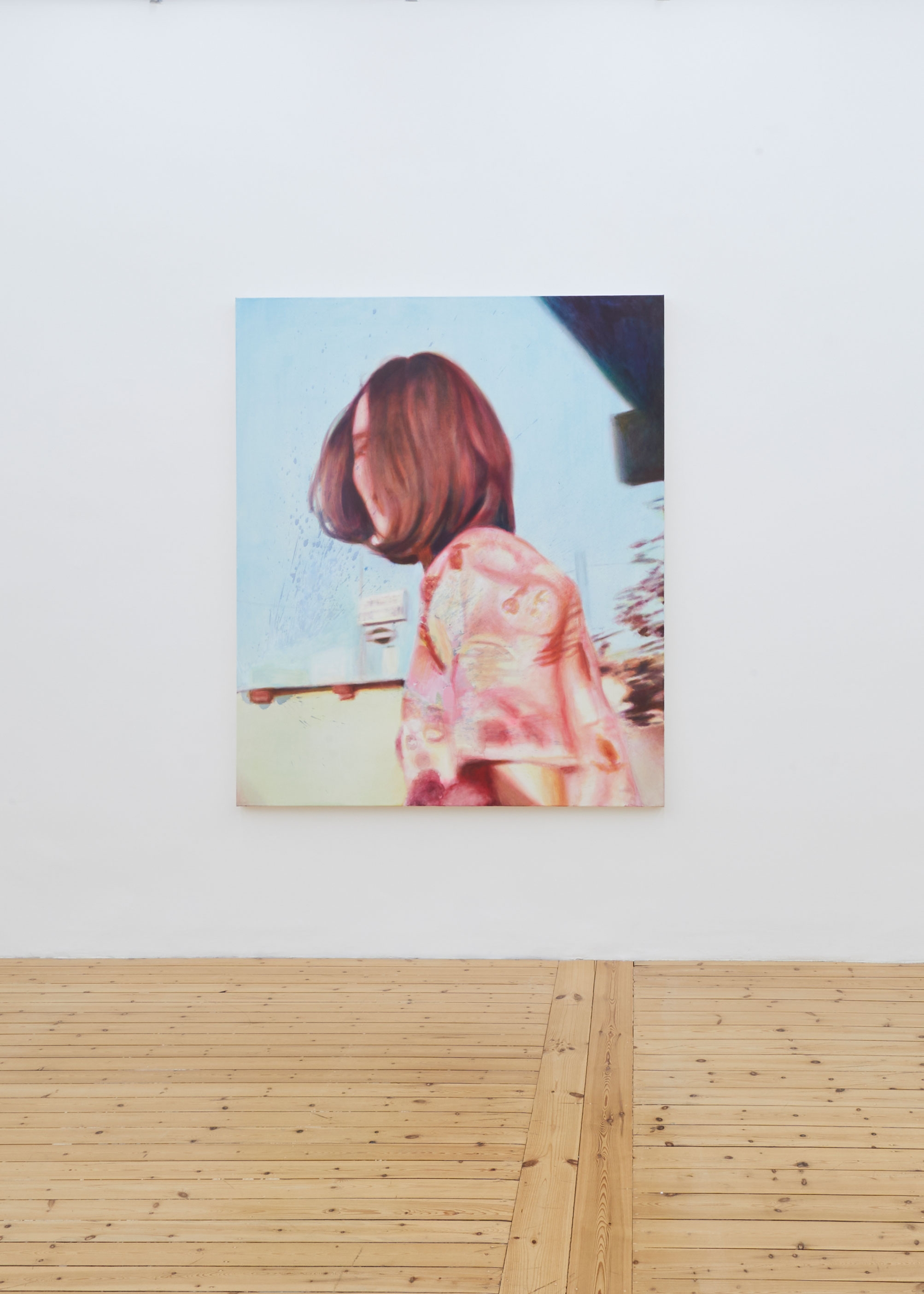 Florian Thomas, In front of a supermarket, 2021, 190,3x160 cm, Exhibition view Sfeir-Semler Gallery 2021
