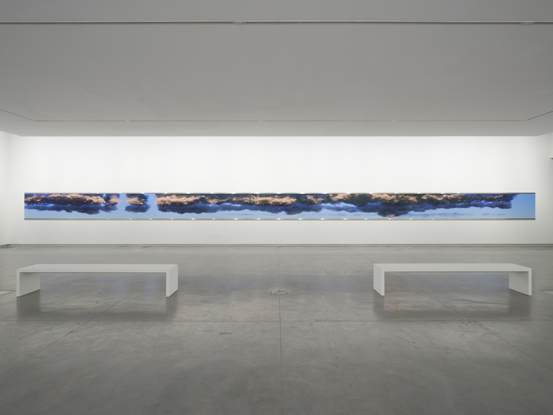 Lawrence Abu Hamdan, Air Conditioning, 2022, Full colour inkjet print on matt fibre photo paper, 90 x 5475 cm, Installation view: The Sonic Image, Sharjah Art Foundation, 2022. Commissioned by Sharjah Art Foundation.