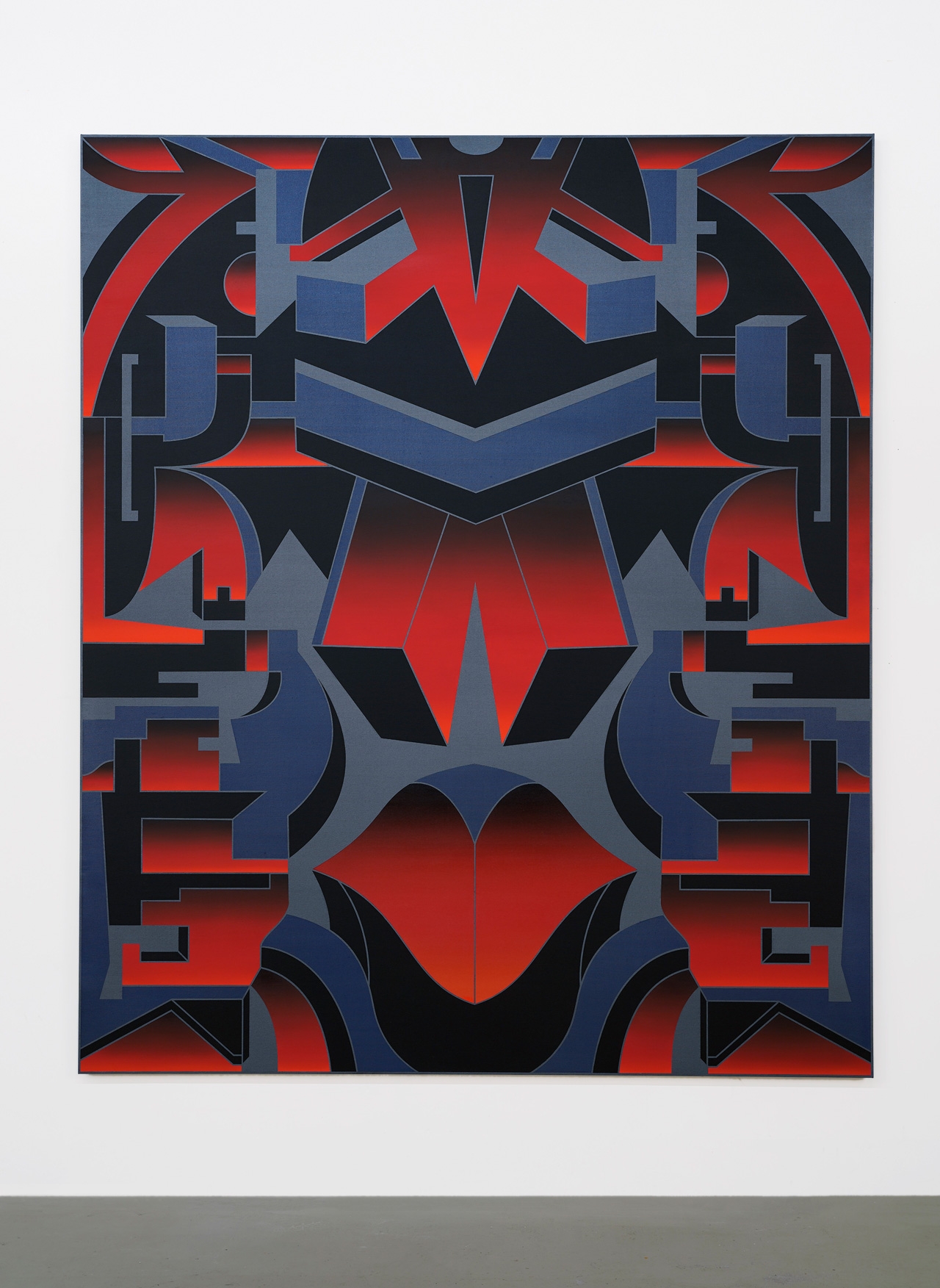 Timo Nasseri, I am a sky where spirits live #2, 2022, Oil and acrylic on canvas streched on wood, 225 x 190 cm