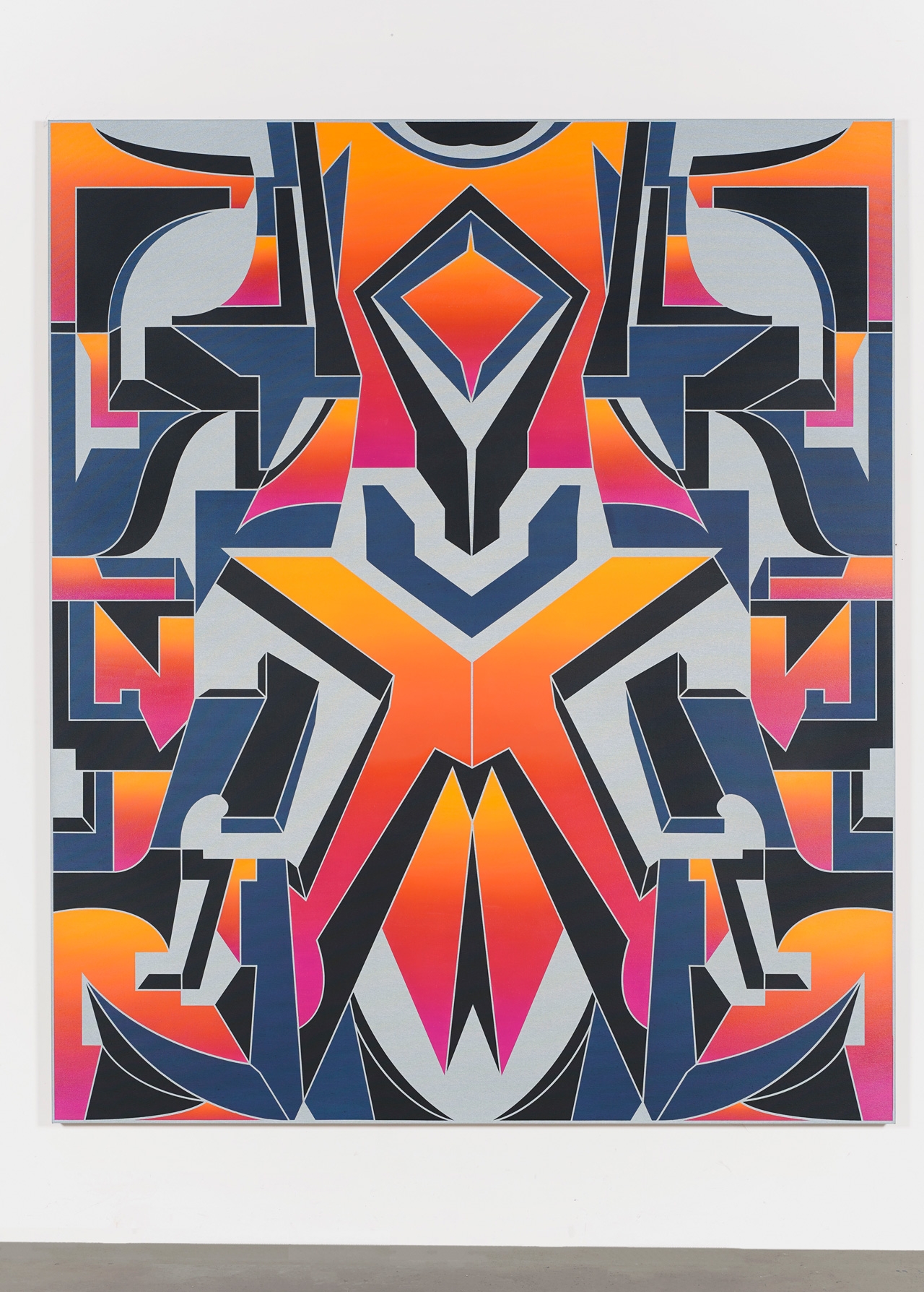 Timo Nasseri, I am a sky where spirits live #3, 2022, Oil and acrylic on canvas streched on wood, 225 x 190 cm