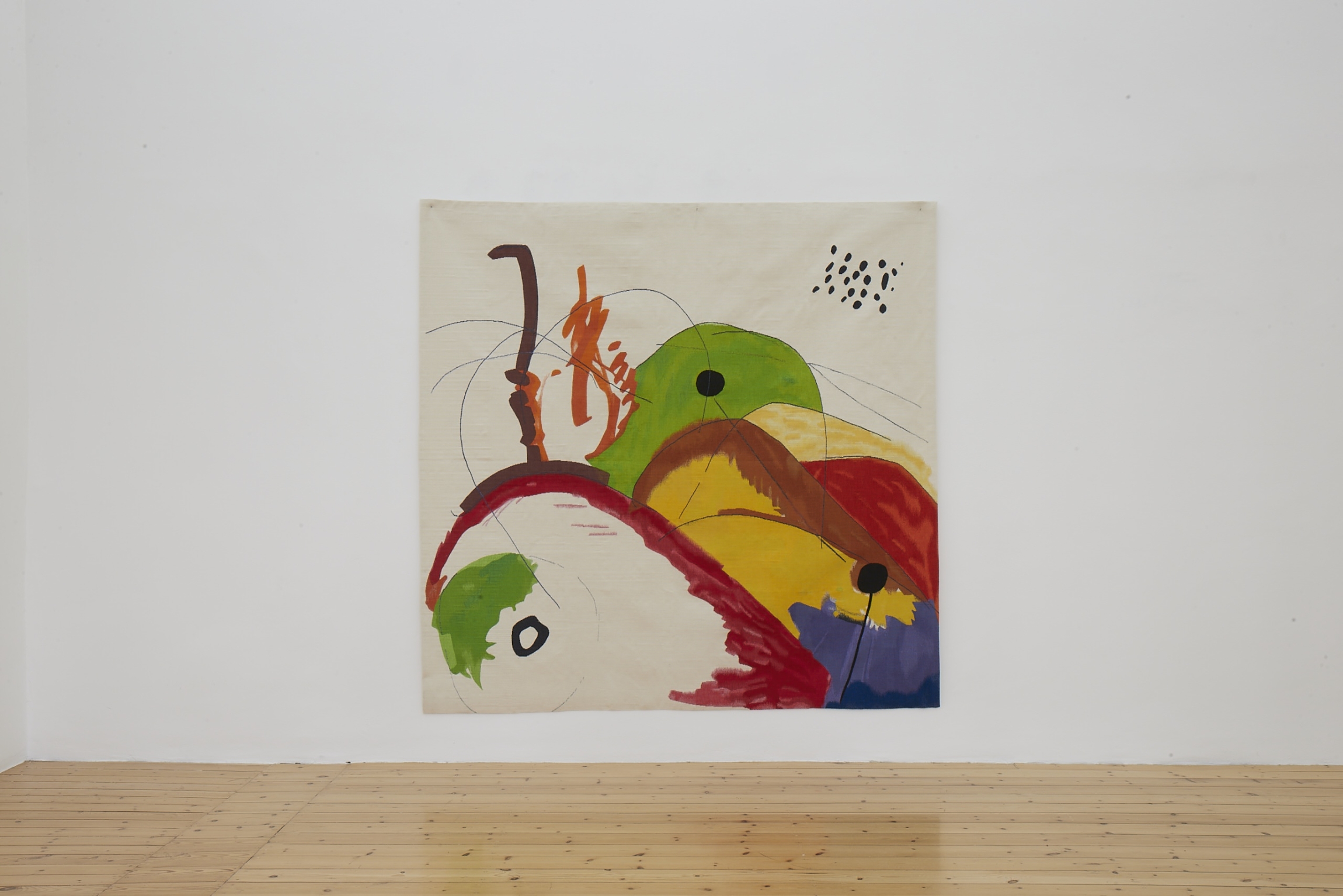 Etel Adnan, Séjours estival, 2021, 195 x 200 cm, Wool tapestry, synthetic dyes, handwoven by Les Ateliers Pinton, Edition 1 of 3