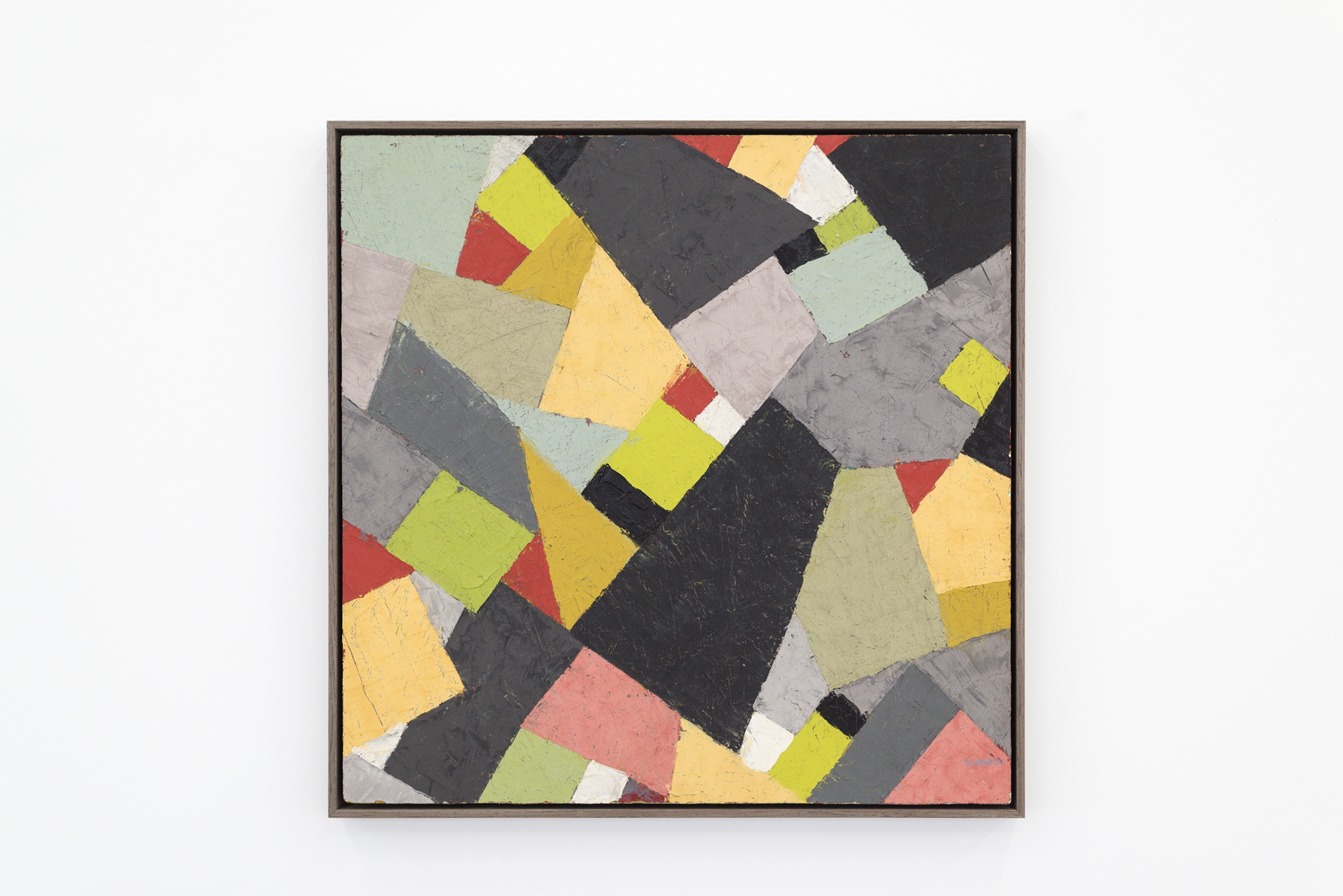 Samia Halaby, Untitled, 1992, Oil on Masonite, 60 x 60 cm