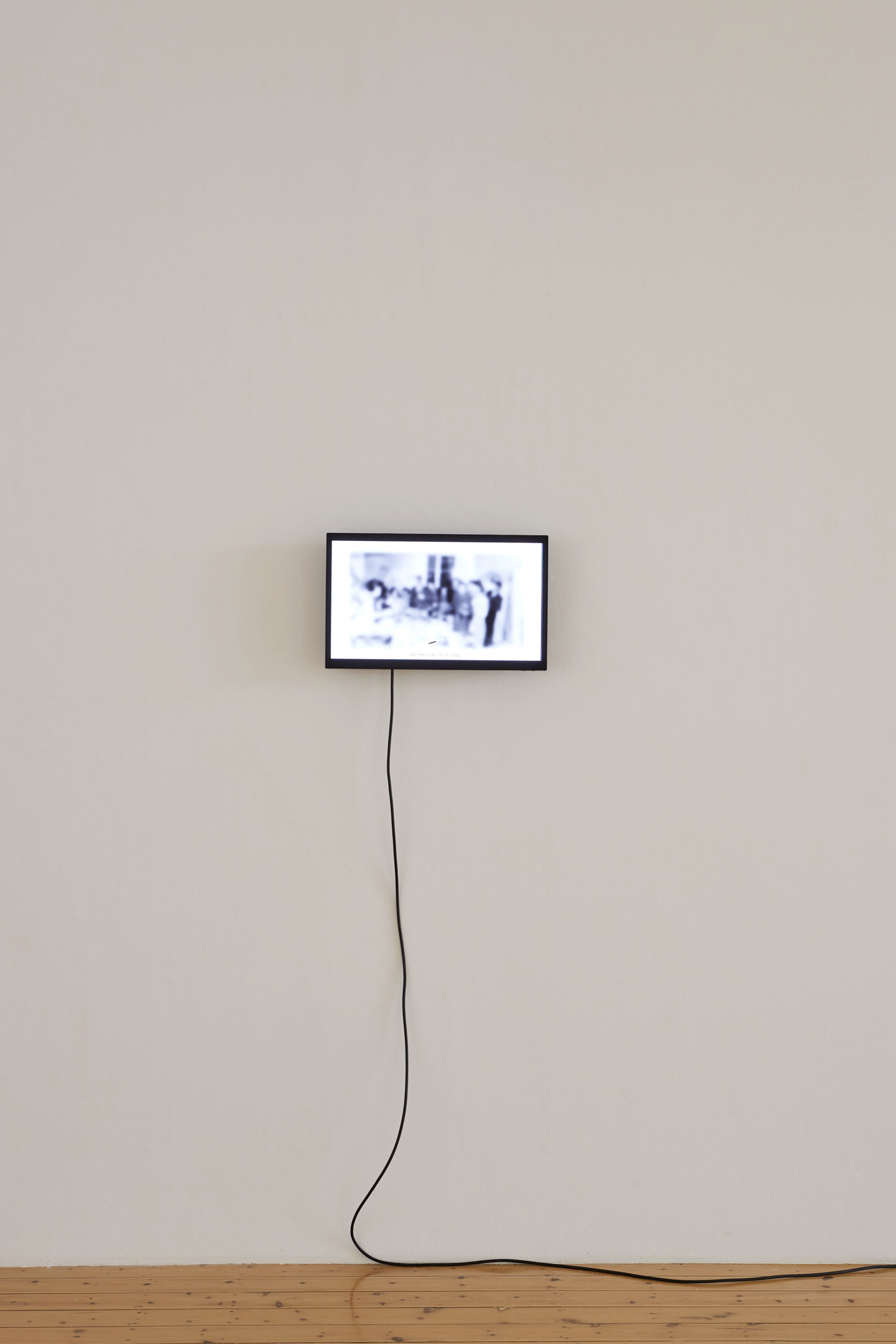 Rabih Mroué, Letter to my sister, 2020, Video, sound, 7min 45sec, Exhibition view, 2023