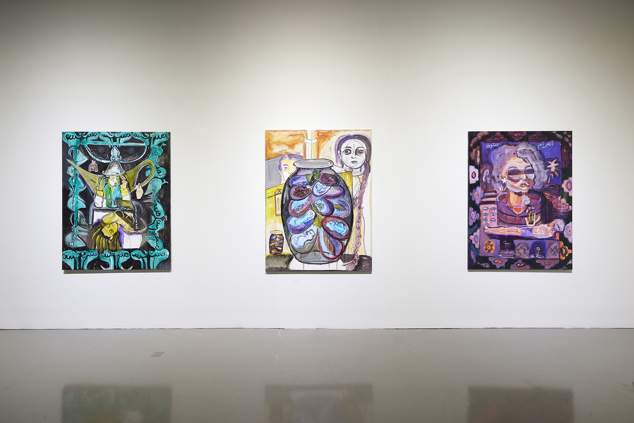 Mounira Al Solh, The Mother of David and Goliath, 2019, Exhibition view Busan Biennale, Busan, Korea, 2022