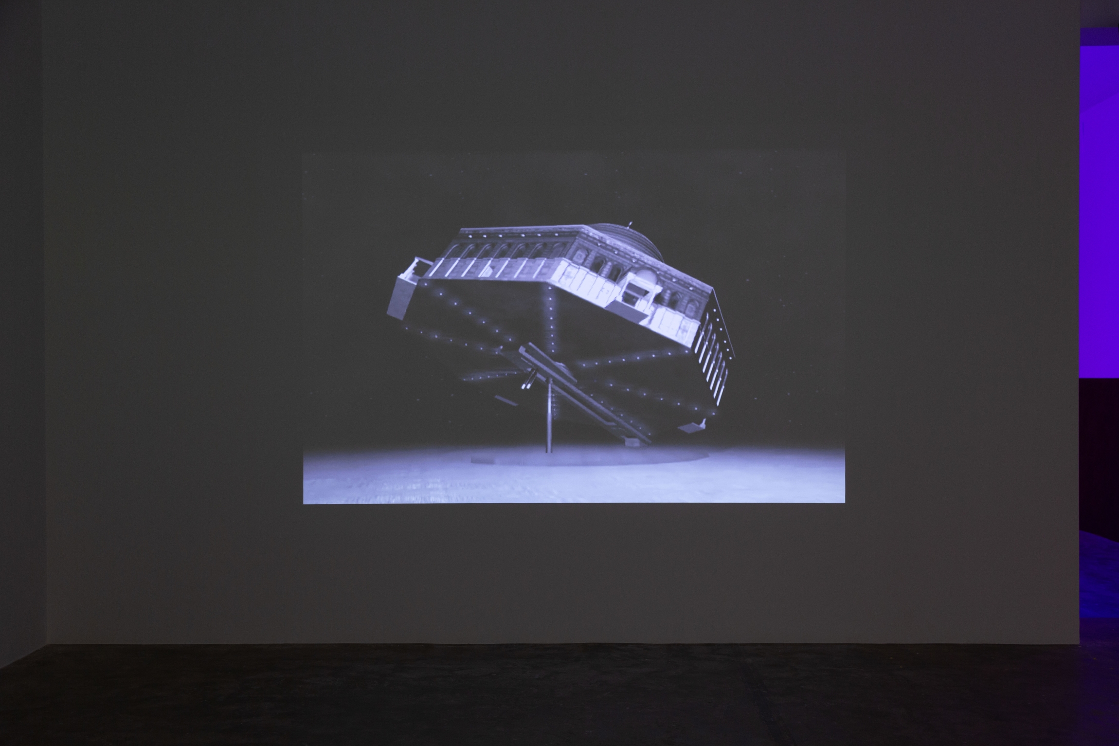 Wael Shawky, Al Aqsa Park, 2006, Video animation, black and white, sound, 3:4, 30'