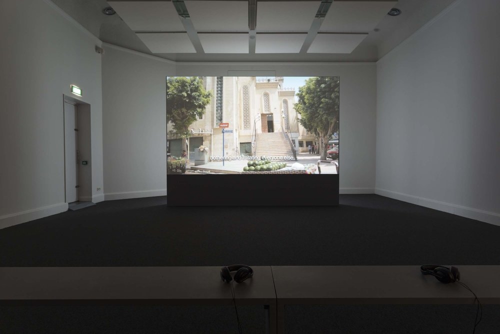 The All-Hearing,  2014, Digital video, 11 min, Ed. 3 + 2 AP. Installation view, Van AbbeMuseum, Netherlands, 2014