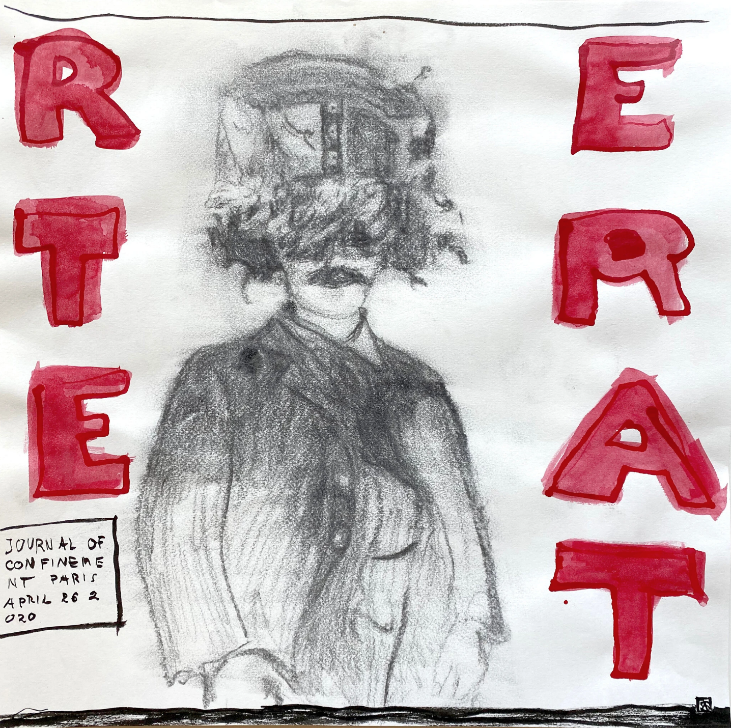 Ania Soliman, A sketch from “Journal of Confinement”, 2020