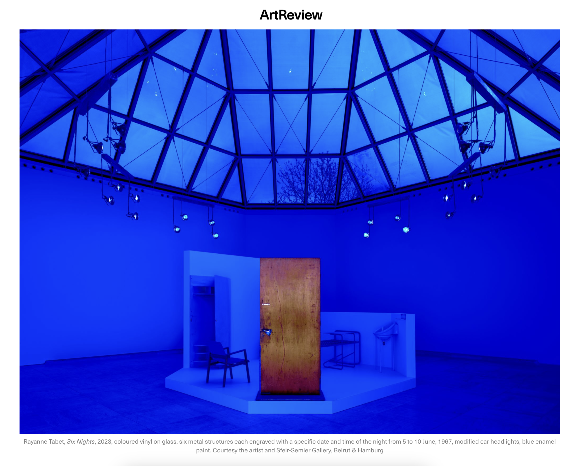 Rayyane Tabet « What’s a Museum For? » | via ArtReview, April 10, 2024
