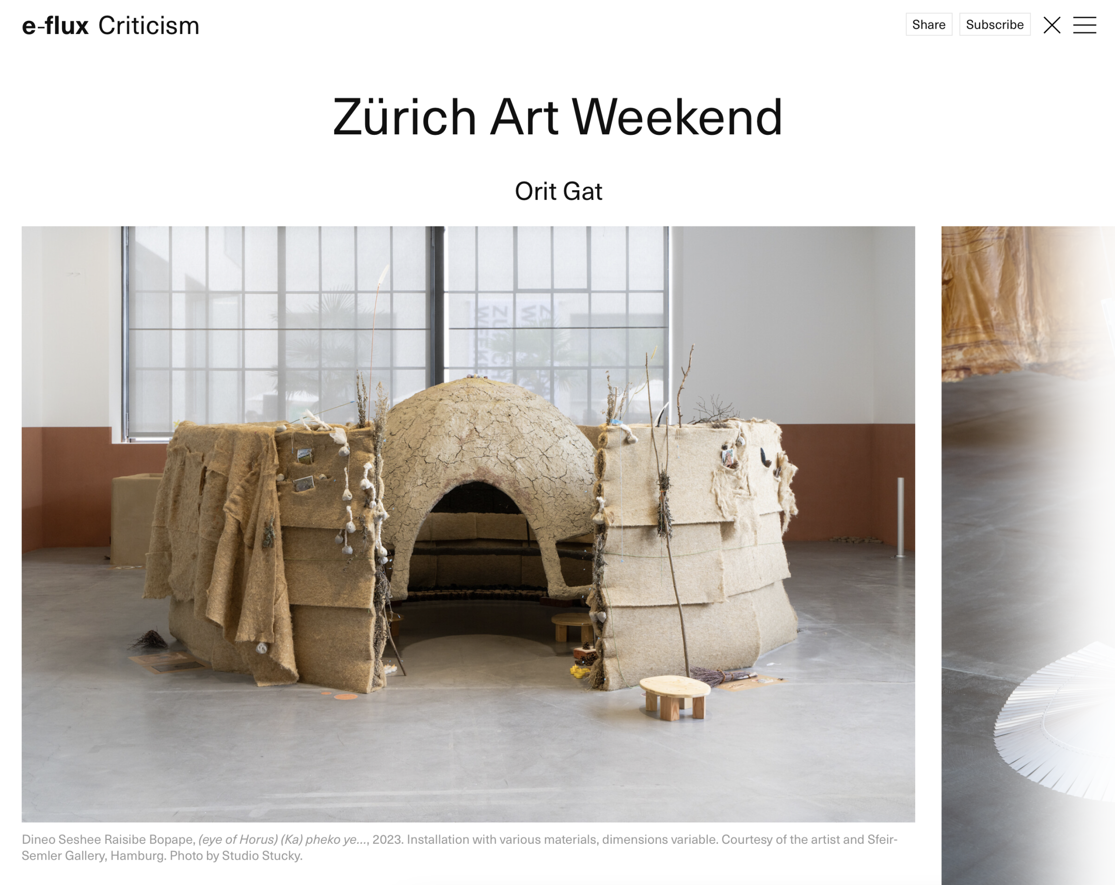 Dineo Seshee Bopape « Zürich Art Weekend » | via e-Flux, June 21, 2024