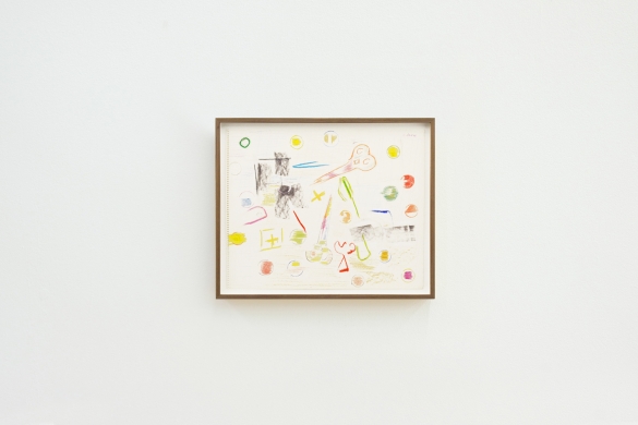 Untitled, 1990, Crayon and chalk on paper, 37 x 45.4 cm