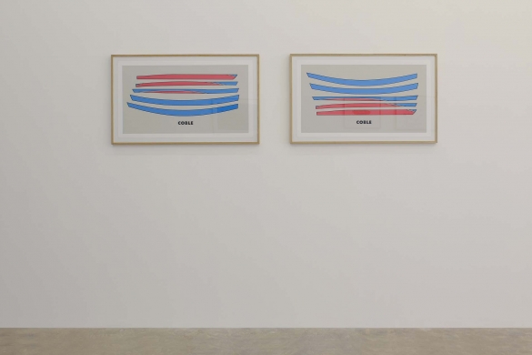 Coble 1 and 2, 1998 with Gary Hincks, Silkscreen print, 50 x 88 cm each, Ed. 150