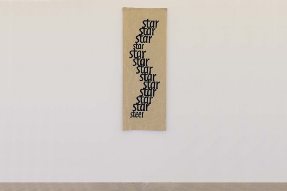 Star/Steer, 1989 with Michael Harvey and Joanna Soroka, Tapestry, wool, 163 x 38 cm, Unique