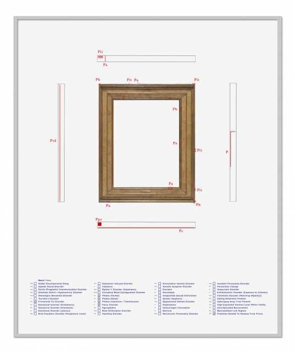 Walid Raad, Epilogue V: The Frames_Altdorffer, 2021, Pigmented inkjet print, 60 x 72 cm, 5+2AP