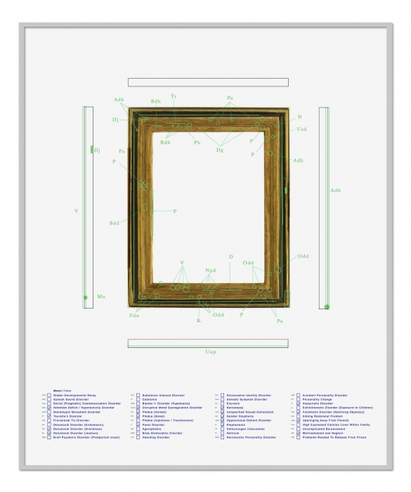 Walid Raad, Epilogue V: The Frames_Magritte, 2021, Pigmented inkjet print, 60 x 72 cm, 5+2AP