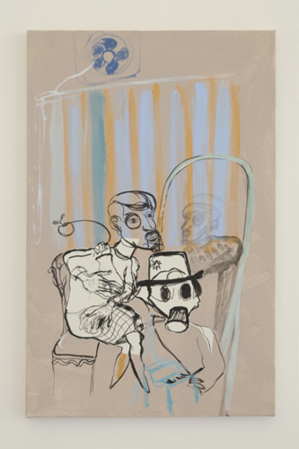 Bassam Ramlawi Painting, Untitled 4, 2010, Acrylic on canvas, 70 x 45 cm