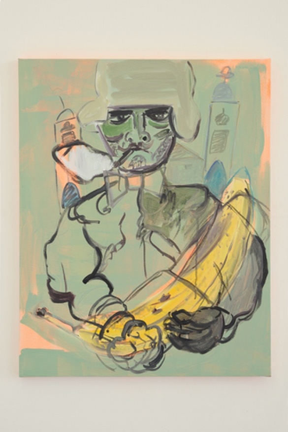Bassam Ramlawi Painting, Untitled 5, 2010, Acrylic on canvas, 75 x 60 cm