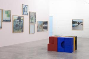 Lyautey Unit Blocks, 2010, wood, paint, dimensions variable. Installation view WIELS, 2011