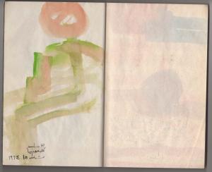 Madinat Al Sinbad, 1964, Manuscript, watercolor and pencil on paper, 60 pages, 23.5 x 16.2 each