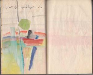 Madinat Al Sinbad, 1964, Manuscript, watercolor and pencil on paper, 60 pages, 23.5 x 16.2 each