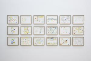 Etel Adnan, 2016, Exhibition view, Sfeir-Semler Gallery Hamburg