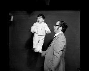 Hashem El Madani: Studio Practices, Sha'ia, Studio Shehrazade, 1970s, silver print, 29 x 29 cm