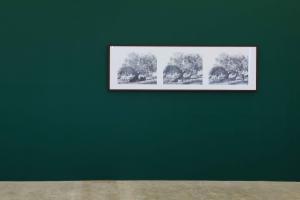 Critical Interrogations, Act 2, 1999, Archival inkjet print b/w, 60 x 160 cm, Ed. 5 + 2 AP