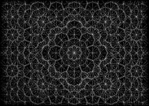 Timo Nasseri, One and One #2, 2008, White ink on pigmented paper, 60 x 80 cm