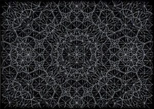 Timo Nasseri, One and One #7, 2008, White ink on pigmented paper, 60 x 80 cm