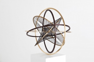 Timo Nasseri, Pion, 2015, Wood, brass, thread, 55 x 55 x 55 cm, Edition 3 + 1 AP
