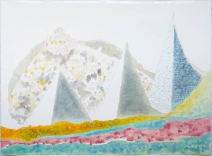 Untitled, 2018, Oil, graphite, ink on paper, 90 x 65.6 cm