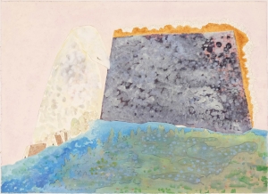 Untitled, 2018, Oil, graphite, ink on paper, 90 x 65.6 cm