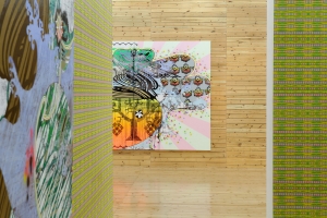 Christine Streuli, Kragenweite / collar size: 36, Exhibition view, Sfeir-Semler Gallery, Hamburg, 2014. Photo: Rosa Rühling