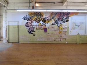Christine Streuli, Exhibition view, Sydney Biennale, 2014