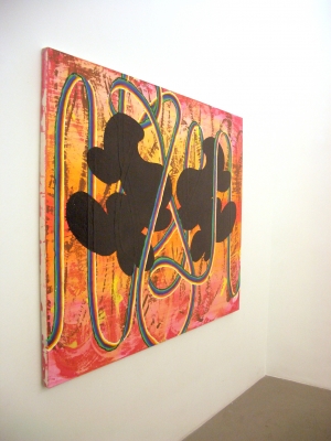 Christine Streuli, Dicht dran, Exhibition view, Hamburg, 2005