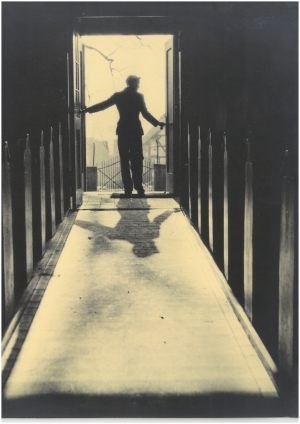 F.C. Gundlach, Licht und Schatten, Kirche in Heinebach, 1947, Vintage print, 30 x 22,8 cm