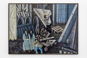 Aref El Rayess, Al Halah (Dread), 1978, Oil on canvas, 80 x 110 cm